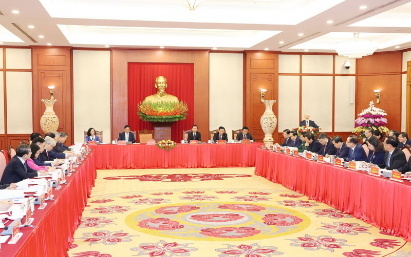 Phiên họp đầu tiên của Tiểu ban Văn kiện Đại hội XIV -0