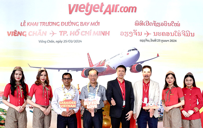 Vietjet bay kết nối TP Hồ Chí Minh tới Lào với tần suất 4 chuyến  khứ hồi mỗi tuần -0