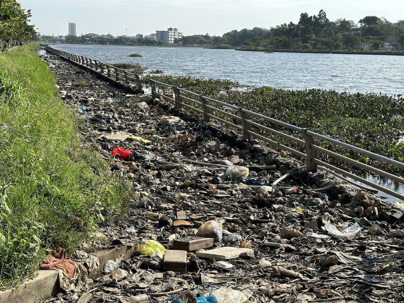 Ban ODA TP Cần Thơ tự ý bổ sung ‘con đường độc đáo’ quanh hồ Bún Xáng -1