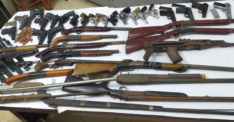 Công an thành phố Thanh Hoá thu hồi 41 khẩu súng các loại -0