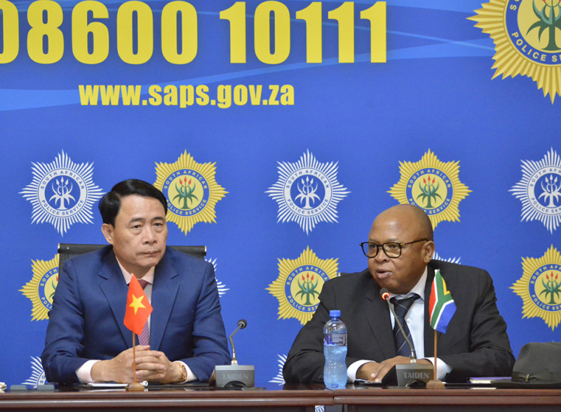 Việt Nam - Nam Phi tăng cường hợp tác phòng, chống tội phạm -0