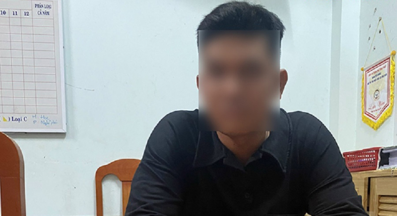 tại cơ quan công an, đối tượng h.m.h đã thừa nhận toàn bộ hành vi phạm tội của mình. (ảnh_ công an cung cấp)_0.jpg -0