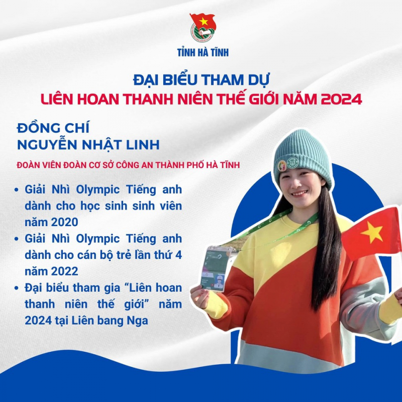 Trung uý Công an TP Hà Tĩnh tham dự Liên hoan thanh niên thế giới tại Liên Bang Nga -1