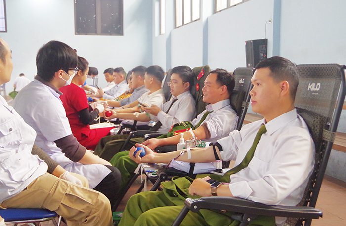 Công an tỉnh Thái Nguyên tổ chức Ngày hội hiến máu tình nguyện -1
