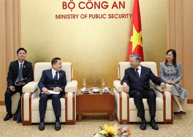 Thắt chặt quan hệ hợp tác giữa Bộ Công an hai nước Việt Nam - Lào -0