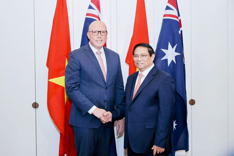 Thủ tướng Chính phủ Phạm Minh Chính tiếp Lãnh đạo Đảng Tự do -0