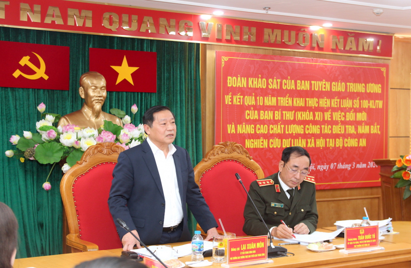 Khảo sát chất lượng công tác điều tra, nắm bắt, nghiên cứu dư luận xã hội trong CAND -0