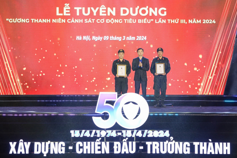 Tuyên dương 20 gương thanh niên Cảnh sát cơ động tiêu biểu năm 2024 -1