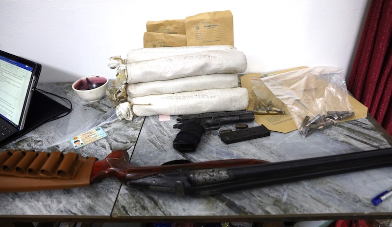 Triệt phá ổ nhóm “Chế tạo, tàng trữ, sử dụng, mua bán trái phép vũ khí quân dụng”; “Tàng trữ trái phép vật liệu nổ” -0