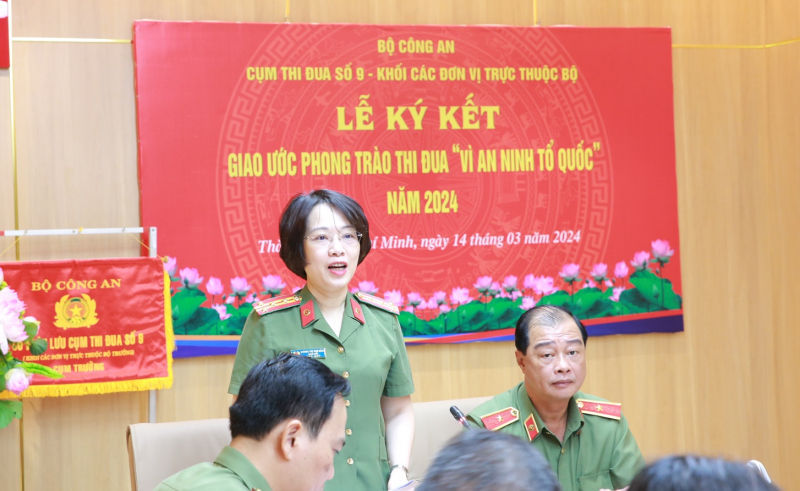 Cụm thi đua số 9 (Bộ Công an) ký giao ước thi đua “Vì an ninh Tổ quốc” năm 2024 -0