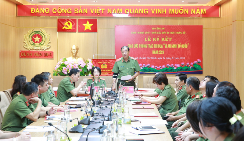 Cụm thi đua số 9 (Bộ Công an) ký giao ước thi đua “Vì an ninh Tổ quốc” năm 2024 -0