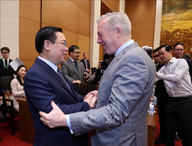 Chủ tịch Quốc hội Vương Đình Huệ tiếp Đoàn Hội đồng kinh doanh Hoa Kỳ - ASEAN -0