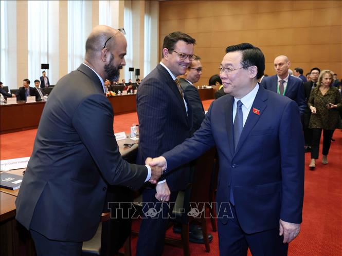 Chủ tịch Quốc hội Vương Đình Huệ tiếp Đoàn Hội đồng kinh doanh Hoa Kỳ - ASEAN -0