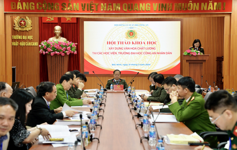 Xây dựng bộ tiêu chí về văn hóa chất lượng có thể dùng chung cho các học viện, trường CAND -0