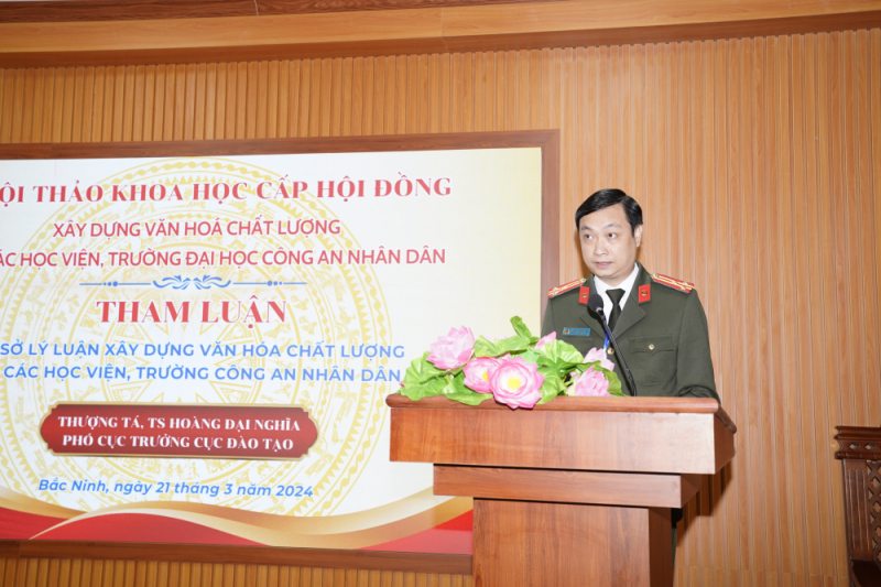 Xây dựng bộ tiêu chí về văn hóa chất lượng có thể dùng chung cho các học viện, trường CAND -0