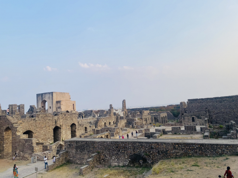 Beautiful Sunset at Golconda Fort in Hyderabad -3