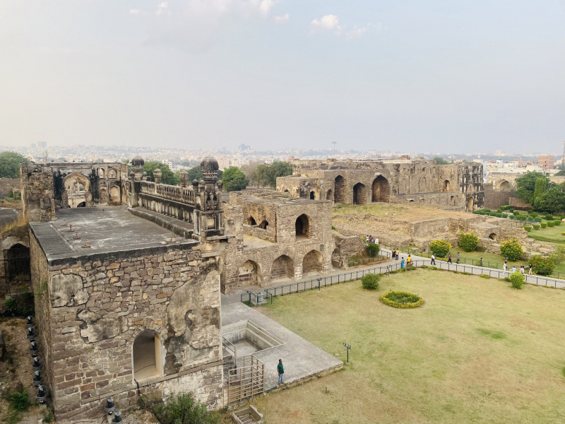 Beautiful Sunset at Golconda Fort in Hyderabad -4