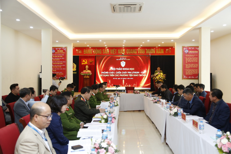 Hội thảo khoa học về “Phòng cháy, chữa cháy pin lithium – ion sử dụng trên các phương tiện giao thông” -0
