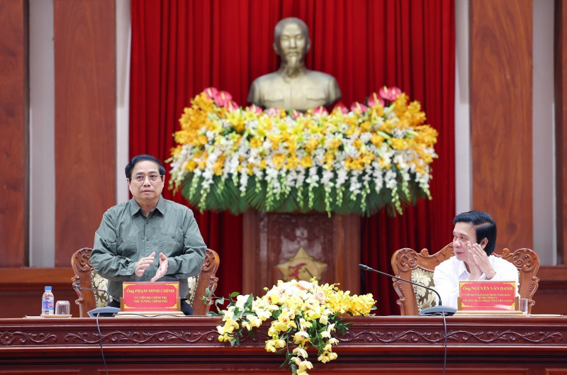 Thủ tướng Phạm Minh Chính làm việc với Ban Thường vụ Tỉnh ủy Tiền Giang -0