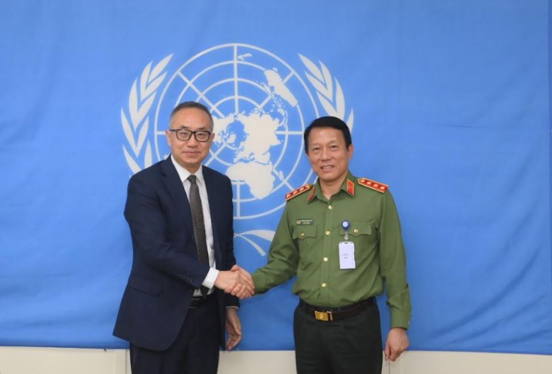 Thứ trưởng Lương Tam Quang làm việc với lãnh đạo Phái bộ UNMISS tại Nam Sudan -0