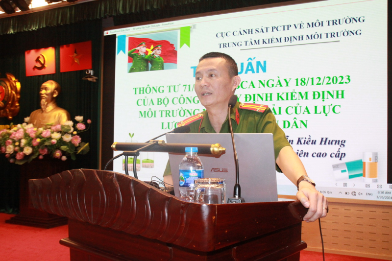 Tập huấn nghiệp vụ cho Cảnh sát phòng, chống tội phạm về môi trường -0