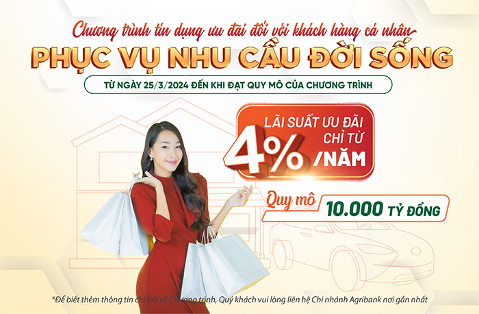 Ưu đãi khách hàng vay vốn với lãi suất cho vay ngắn hạn chỉ từ 4,0%/năm -0