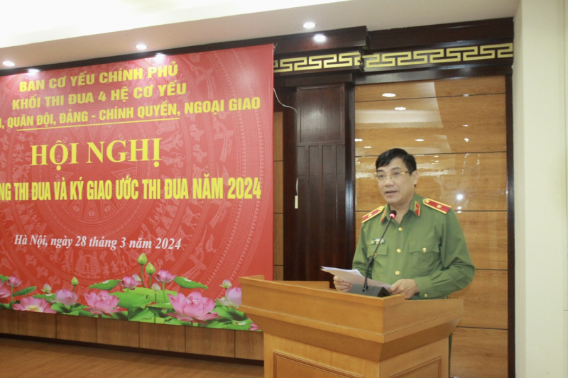 100% đơn vị thuộc Khối thi đua 4 hệ cơ yếu phấn đấu hoàn thành vượt mức chỉ tiêu năm 2024 -0