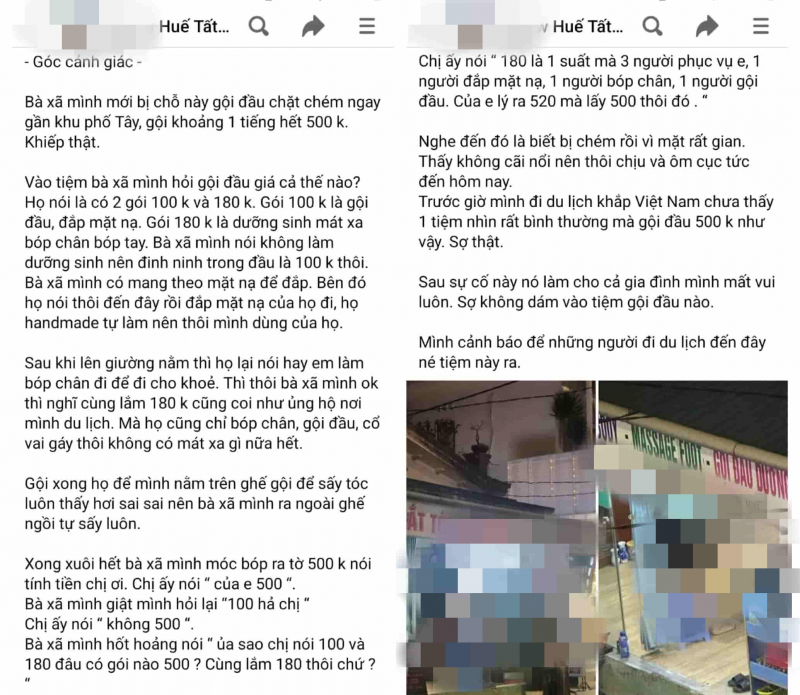 Yêu cầu tạm dừng hoạt động cơ sở kinh doanh lấy 500 nghìn đồng cho 1 giờ gội đầu -0