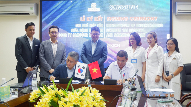 Bệnh viện 199 và Công ty Samsung Medison ký kết hợp tác -0