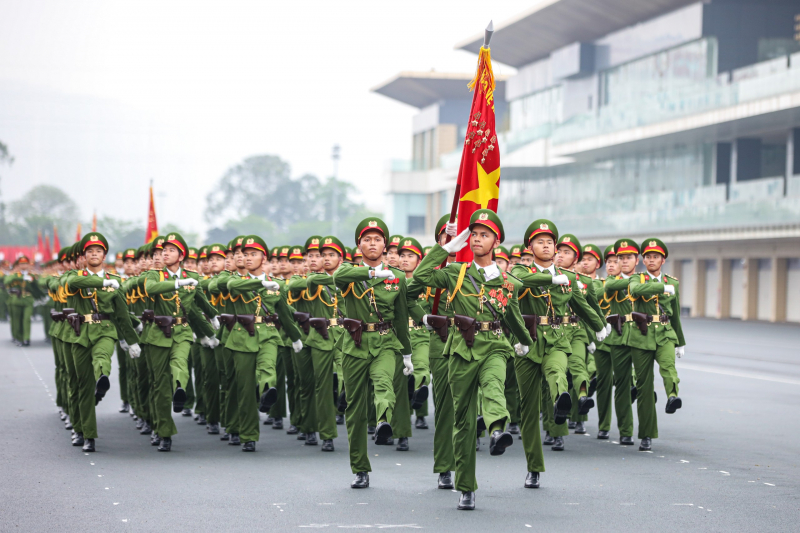 Luyện tập thuần thục, phục vụ tốt Lễ kỷ niệm 50 năm Ngày truyền thống lực lượng Cảnh sát cơ động -0