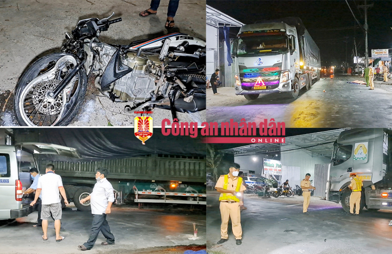 Đâm vào sau xe đầu kéo, người đàn ông tử vong thương tâm -0