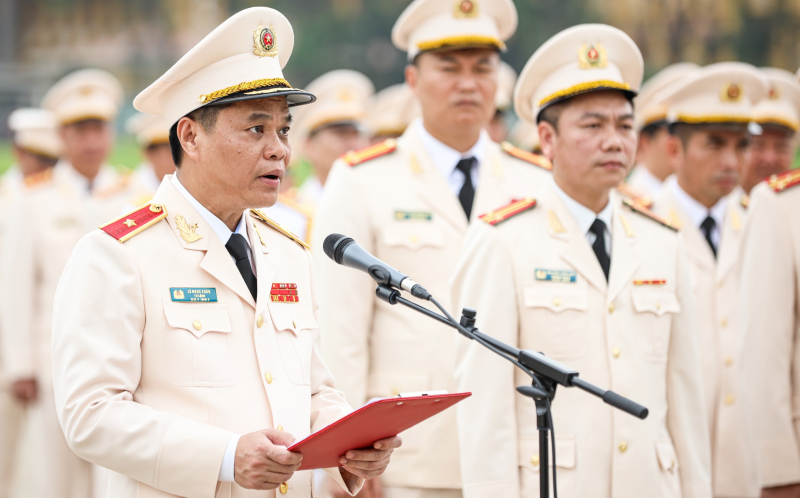 Lực lượng Cảnh sát cơ động báo công dâng Bác những thành tích xuất sắc qua 50 năm -0