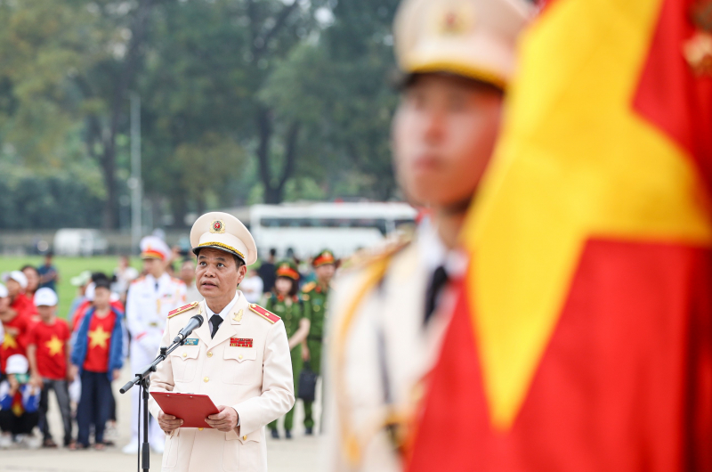 Lực lượng Cảnh sát cơ động báo công dâng Bác những thành tích xuất sắc qua 50 năm -1