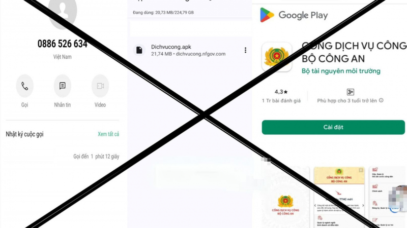 Mất 100 triệu đồng vì cài đặt app “Dịch vụ công” giả -0