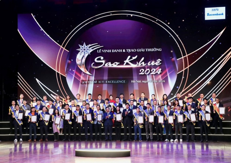 Agribank lần thứ 9 liên tiếp được vinh danh Hệ thống Công nghệ thông tin Xuất sắc tại Giải thưởng Sao Khuê 2024 -0