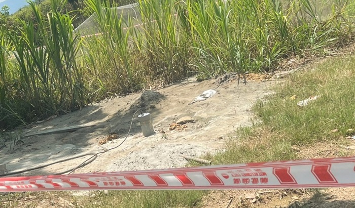 Xuất hiện khí lạ bốc cháy khi khoan giếng -0