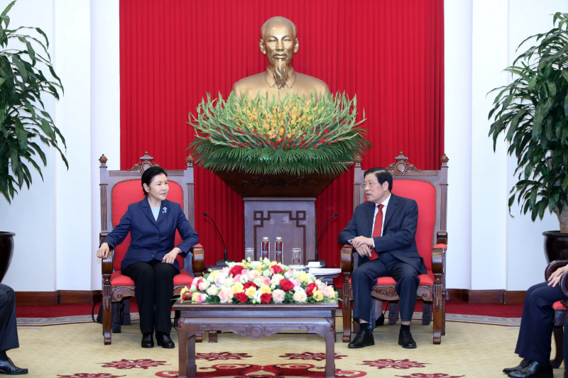 Trưởng Ban Nội chính Trung ương, đã tiếp Đoàn đại biểu Bộ Tư pháp Trung Quốc -0