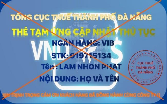 Đà Nẵng cảnh báo giả chứng chỉ hành nghề dịch vụ làm thủ tục về thuế để lừa đảo -2