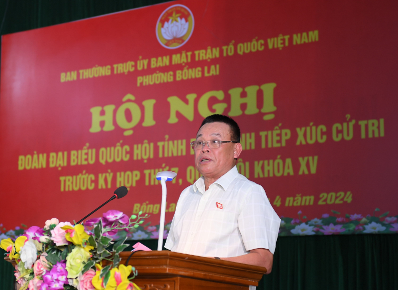 Thứ trưởng Trần Quốc Tỏ tiếp xúc cử tri phường Bồng Lai, thị xã Quế Võ, tỉnh Bắc Ninh -0