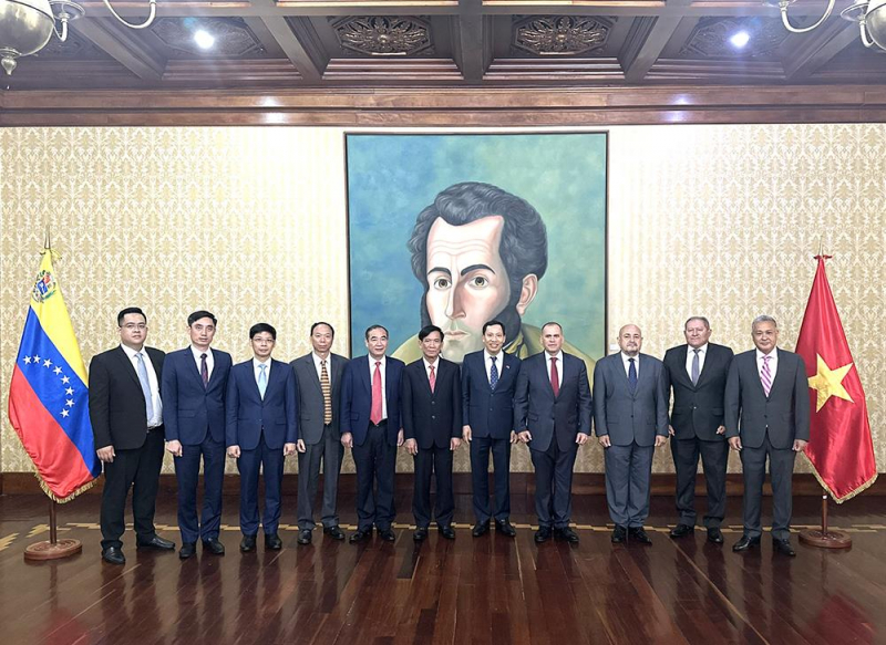 Deputy Minister Le Van Tuyen meets Venezuela’s Vice President -0