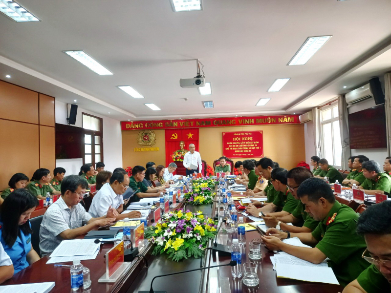 Công an Phú Yên lấy ý kiến xây dựng các dự án Luật do Bộ Công an chủ trì soạn thảo -0