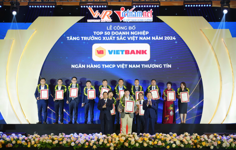 VIETBANK được vinh danh Top 50 Doanh nghiệp tăng trưởng xuất sắc Việt Nam năm 2024 -0