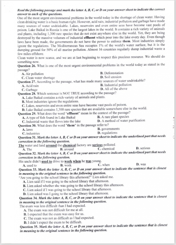 Hà Nội công bố cấu trúc, đề minh họa kỳ thi tuyển sinh vào lớp 10 -0
