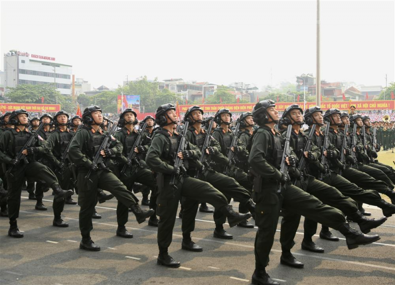 Drill to celebrate 70th Anniversary of the Dien Bien Phu Victory held -2