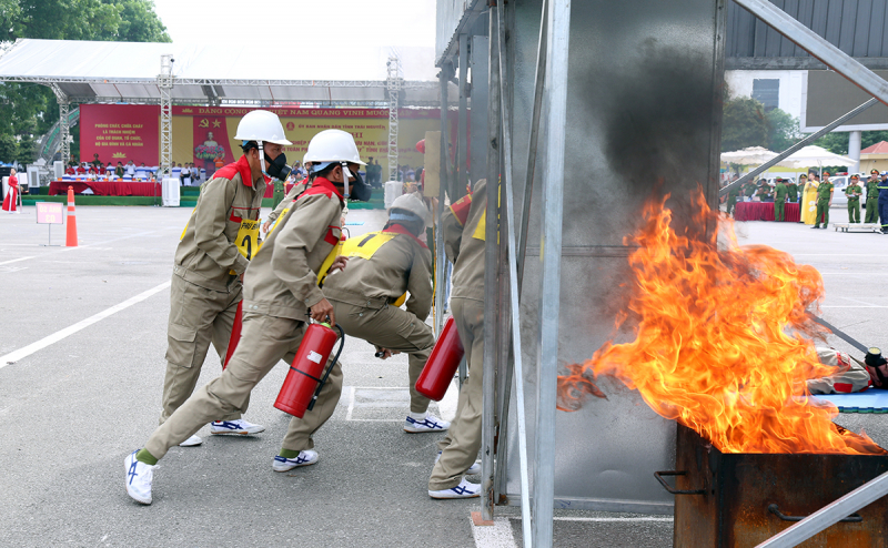 Tổ liên gia các tỉnh thi phòng cháy, cứu nạn năm 2024 -0