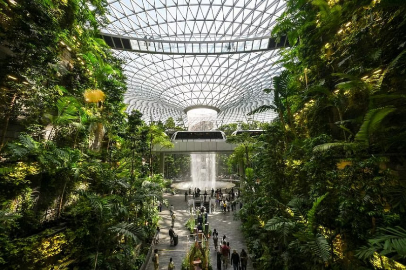 Ngắm sân bay Changi Singapore có thiết kế thân thiện với môi trường -0