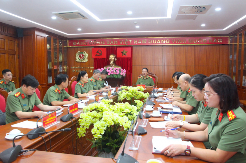 Thứ trưởng Trần Quốc Tỏ chủ trì họp Uỷ ban Kiểm tra Đảng uỷ Công an Trung ương -0