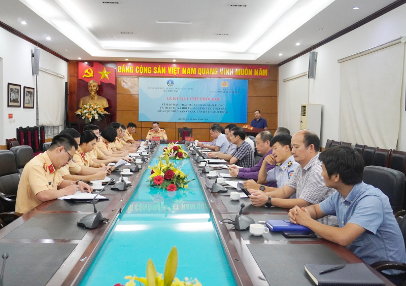 Ký kết bảo vệ trật tự giao thông, trật tự xã hội trong lĩnh vực thủy sản -0