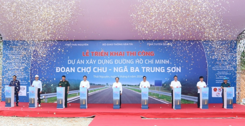 Khởi công thi công đường Hồ Chí Minh qua Thái Nguyên, Tuyên Quang -0