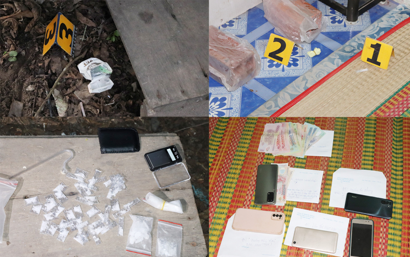 Bắt quả tang 4 đối tượng tàng trữ 55 bịch “hàng đá” -0